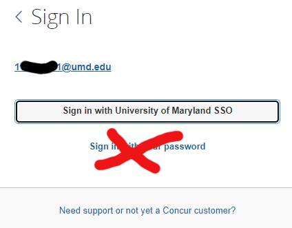 Concur Sign-In image